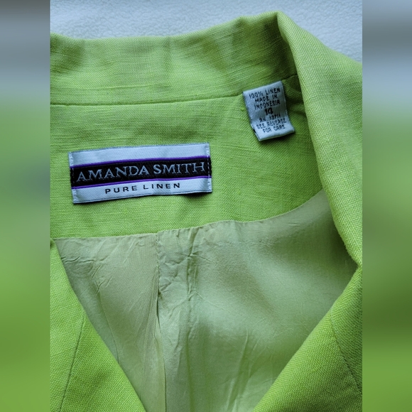 Accent blazer, linen, size 14 - Picture 4 of 9